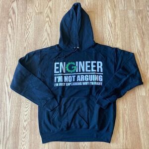 Engineer Hoodie Black Medium